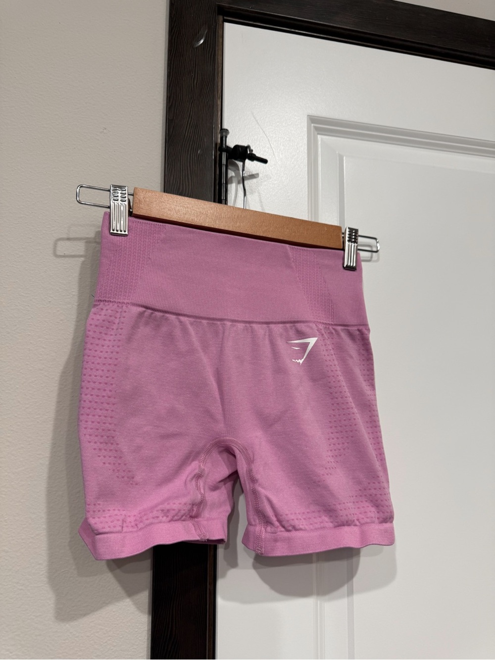 Gymshark Seamless High-Rise Bike Shorts in Lavender Pink